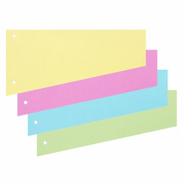 Разделители листов (трапеция 230х120х60 мм) картонные, КОМПЛЕКТ 100 штук, ассорти, BRAUBE (Клиент)