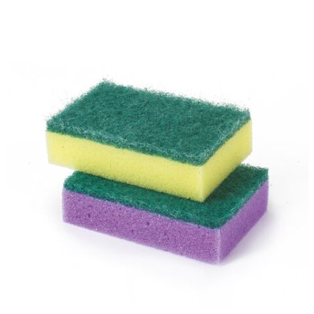 Губка для посуды (10шт) 96х64х27мм ЛАЙМА 1/36