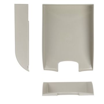 Лоток горизонтальный для бумаг 320х245х65мм серый Office style Brauberg 1/12 (Клиент)