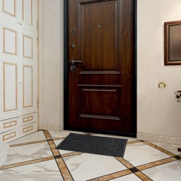 Коврик входной ворсовый влаго-грязезащитный ЛАЙМА 40х60см толщ 7мм черн 1/20 (Клиент)