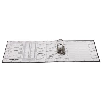 Папка-регистратор А4 75мм ОФИСМАГ с арочным механизмом, покрытие из ПВХ, черная 1/20