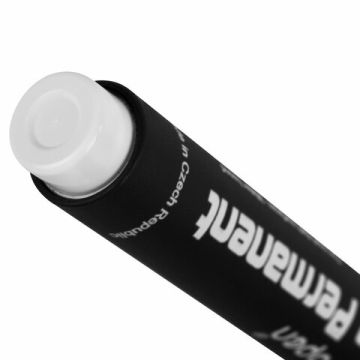 Маркер перманентный CENTROPEN 8586 БЕЛЫЙ круглый наконечник 2,5мм 1/20 (Клиент)