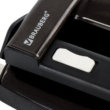 Дырокол на 20листов металлический черный Brauberg Ultra 1/30/60