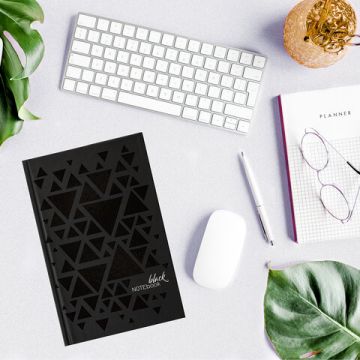 Блокнот 80л А5 134х206мм клетка твердый STAFF Triangles 1/20 (Клиент)