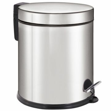 Ведро-контейнер для мусора с педалью 5л зеркальное ЛАЙМА Classic 1/8 (Клиент)