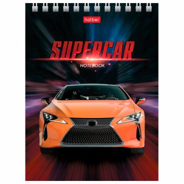 Блокнот 40л А6 110х145мм гребень HATBER Машины 1/6/96