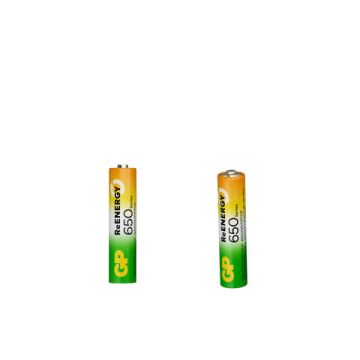 Элемент питания аккумулятор GP ReEnergy Ni-Mh AAA(R03) КОМПЛЕКТ 2шт ёмк 650мАч  (Клиент)