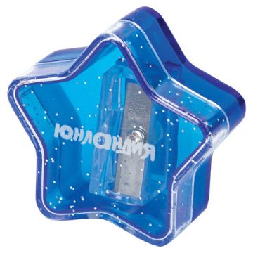 Точилка с контейнером  пластиковая корпус ассорти ЮНЛАНДИЯ 1/24/720