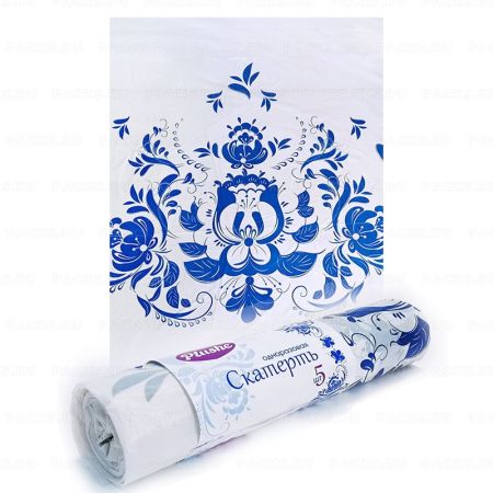 Скатерть полиэтиленовая рулон 110смх9м 5шт PLUSHE 1/30