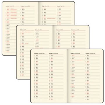 Ежедневник А5 138х213мм 2026 датир под кожу черный BRAUBERG Iguana 1/20 (Клиент)