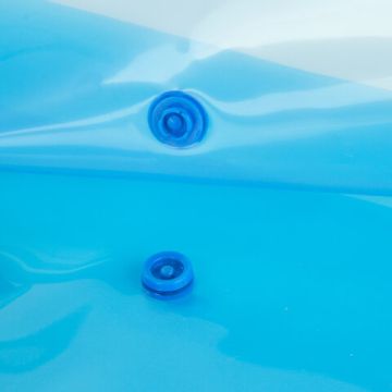 Папка-конверт с кнопкой STAFF А4 до 100 л прозрачная синяя 0,15 мм, 270470