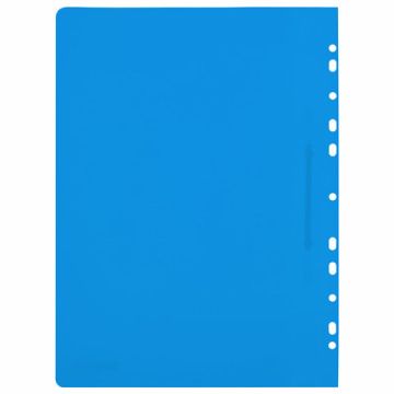 Папка скоросшивательс прозр верхн лист с перфор BRAUBERG А4 140/180мкм синий 1/12/600 (Клиент)