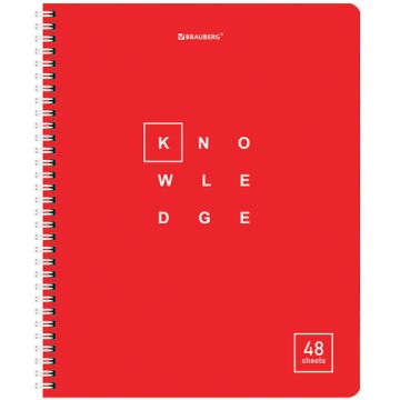 Тетрадь 48л А5 клетка гребень Brauberg Knowledge 1/4/96 (Клиент)