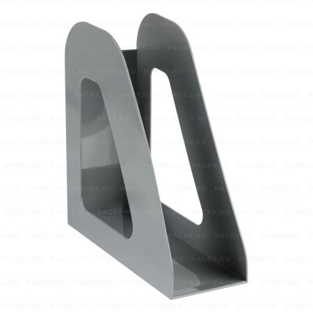 Лоток вертикальный для бумаг 233х240мм ширина 90мм серый Фаворит СТАММ 1/6 