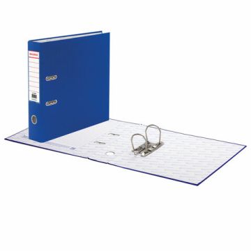 Папка-регистратор А4 70мм BRAUBERG с покрытием из ПВХ, синяя (удвоенный срок службы) 1/20