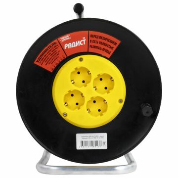 Удлинитель на катушке РАДИСТ РБК16-270-005 4 розетки с заземл 20м 3х1,5 мм 1/1 (Клиент)