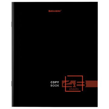 Тетрадь 48л А5 линия скоба Dark BRAUBERG 1/10/100