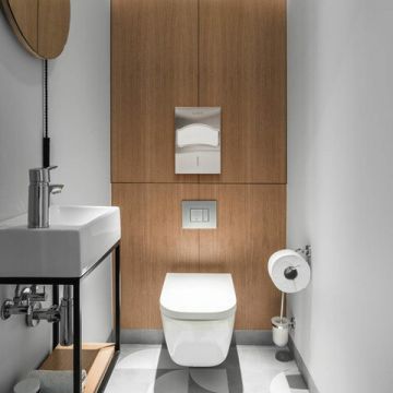 Диспенсер для покрытий на унитаз нерж сталь матовый LAIMA PROFESSIONAL NOX 1/1 (Клиент)