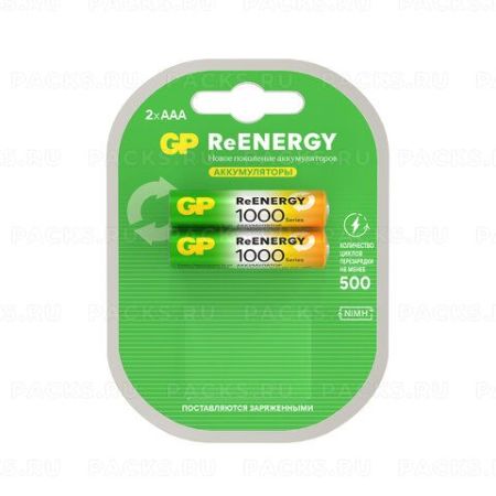 Элемент питания аккумулятор GP ReEnergy Ni-Mh AAA