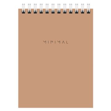 Блокнот 40л А6 108х145мм клетка гребень Minimal Classic BRAUBERG 1/6/96