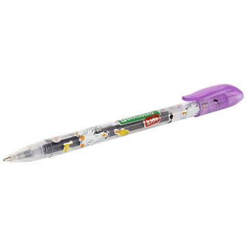 Набор гелевых ручек 12цв узел 1мм линия 0,7мм блестки BRAUBERG KIDS CUTE ANIMALS 1/12