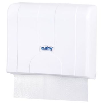 Диспенсер для полотенец LAIMA PROFESSIONAL (Система Н2) Z-сложения белый ABS 1/20  (Клиент)