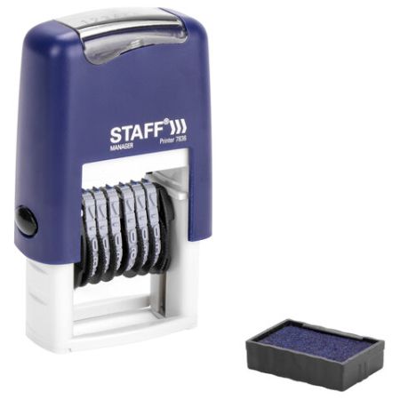 Нумератор 6-разрядный STAFF оттиск 22х4 мм 1/10 (клиент)