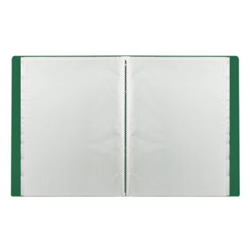 Папка  10 вклад. STAFF, зеленая, 0,5мм, 225691