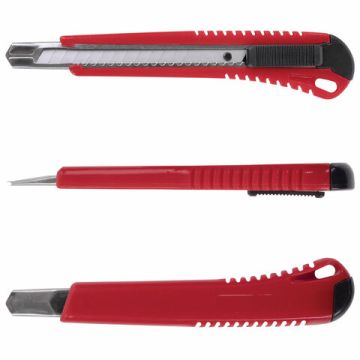 Нож канцелярский 9мм усиленный метал направляющиецвет ассорти STAFF Profit 1/30/480 (клиент)