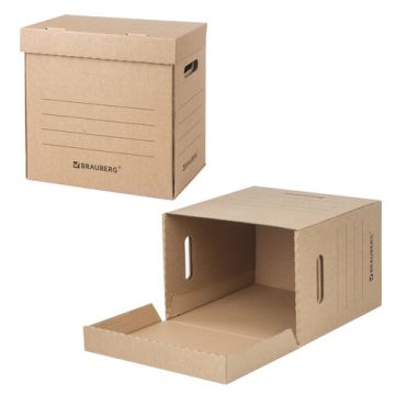 Короб архивный с крышкой А4 (235х325мм) 235мм до 3200л BRAUBERG 1/1 (клиент)