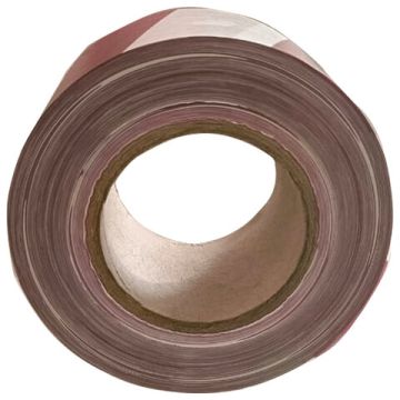 Сигнальная лента бел-красн (75х250) СТАНДАРТ основа полиэтилен 1/20 (Тендер)