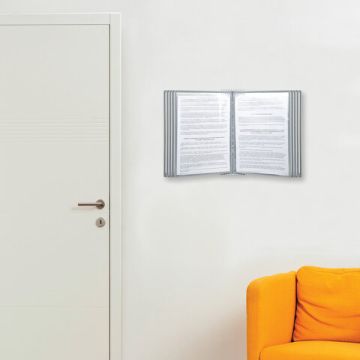 Демосистема настенная на 10 панелей с 10 серыми панелями А4 STAFF Profit 1/1 (Клиент)