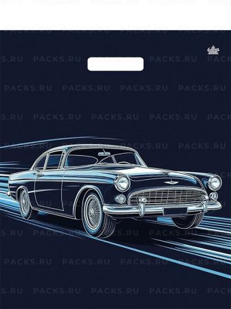 Пакет с вырубной ручкой (38х45)-55 Движение Тико 50/500