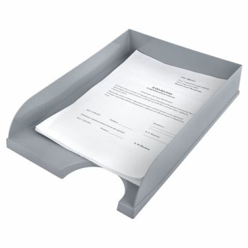 Лоток горизонтальный для бумаг 350х253х65мм серый Standard Brauberg 1/20