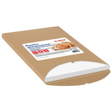 Пергамент для выпечки в листах (40смх60см) силикон белый LAIMA 500л 1/5