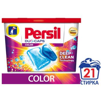 Капсулы для стирки концентрированные 21 шт ПЕРСИЛ Power caps Color 1/6 (Клиент)