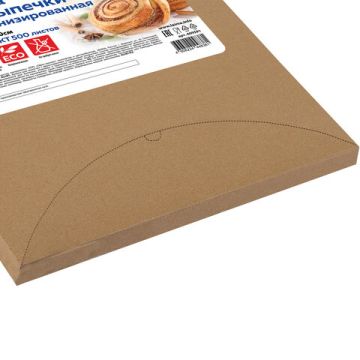 Пергамент для выпечки в листах (40смх60см) силикон белый LAIMA 500л 1/5