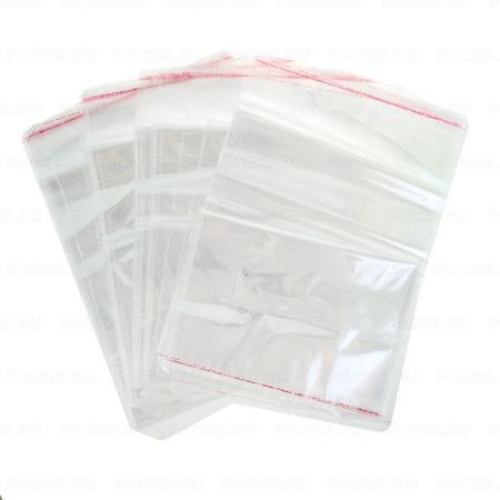 Пакет (80х60+5)-30 полипропиленовый с липким клапаном 100/500