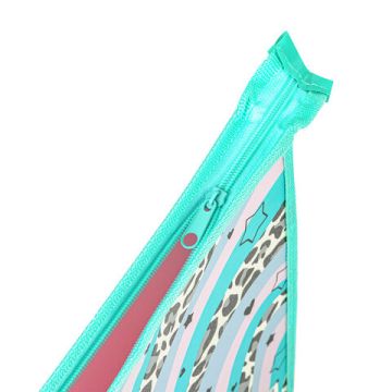 Папка для тетрадей А4 1отделение картон/пластик, блестки на молнии Trendsetter ЮНЛАНДИЯ 1/60