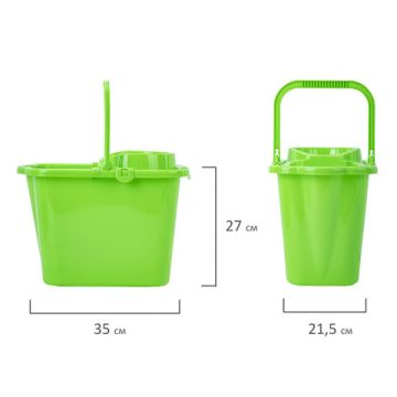 Ведро с отжимом 9,5л для МОП пластиковое IDEA М 2421 1/15 (клиент)