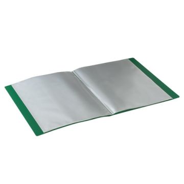 Папка  40 вклад. STAFF, зеленая, 0,5мм 1/5/40 (Клиент)