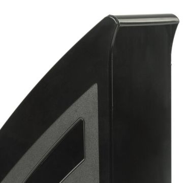 Лоток вертикальный для бумаг 245х90х285мм черный Office style Brauberg 1/10 (Клиент)