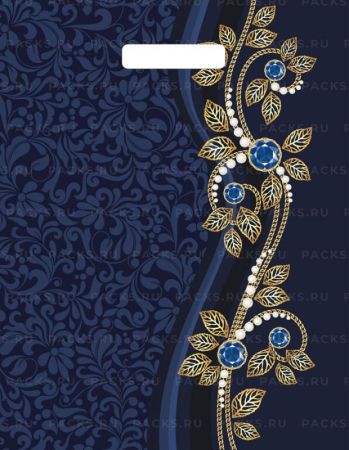 Пакет с вырубной ручкой (31х40)-60 Винтаж Тико ламинат 50/500