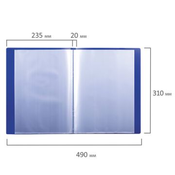Папка 30 вклад торц карман с бум встав BRAUBERG 