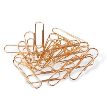 Скрепки 28мм 100шт золотистые BRAUBERG 1/10/300 (клиент)