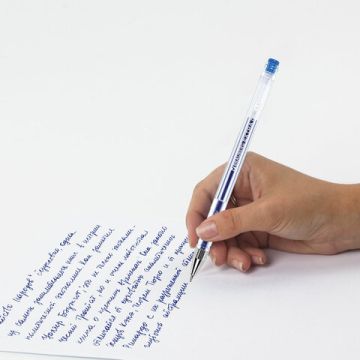 Ручка гелевая синяя 0,5мм линия 0,35мм BRAUBERG EXTRA 1/12