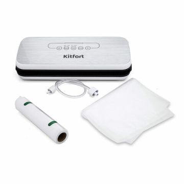 Упаковщик вакуумный KITFORT КТ-1502-1 110 Вт 2 режима  ширина пакета до 28 см белый 1/1 (клиент)