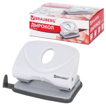 Дырокол на 20листов белый Original Brauberg 1/12