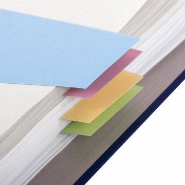 Разделители листов (трапеция 230х120х60 мм) картонные, КОМПЛЕКТ 100 штук, ассорти, BRAUBE (Клиент)