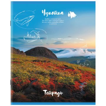 Тетрадь 96л А5 клетка офсет №2  обл картон скоба Природа STAFF 1/5/50